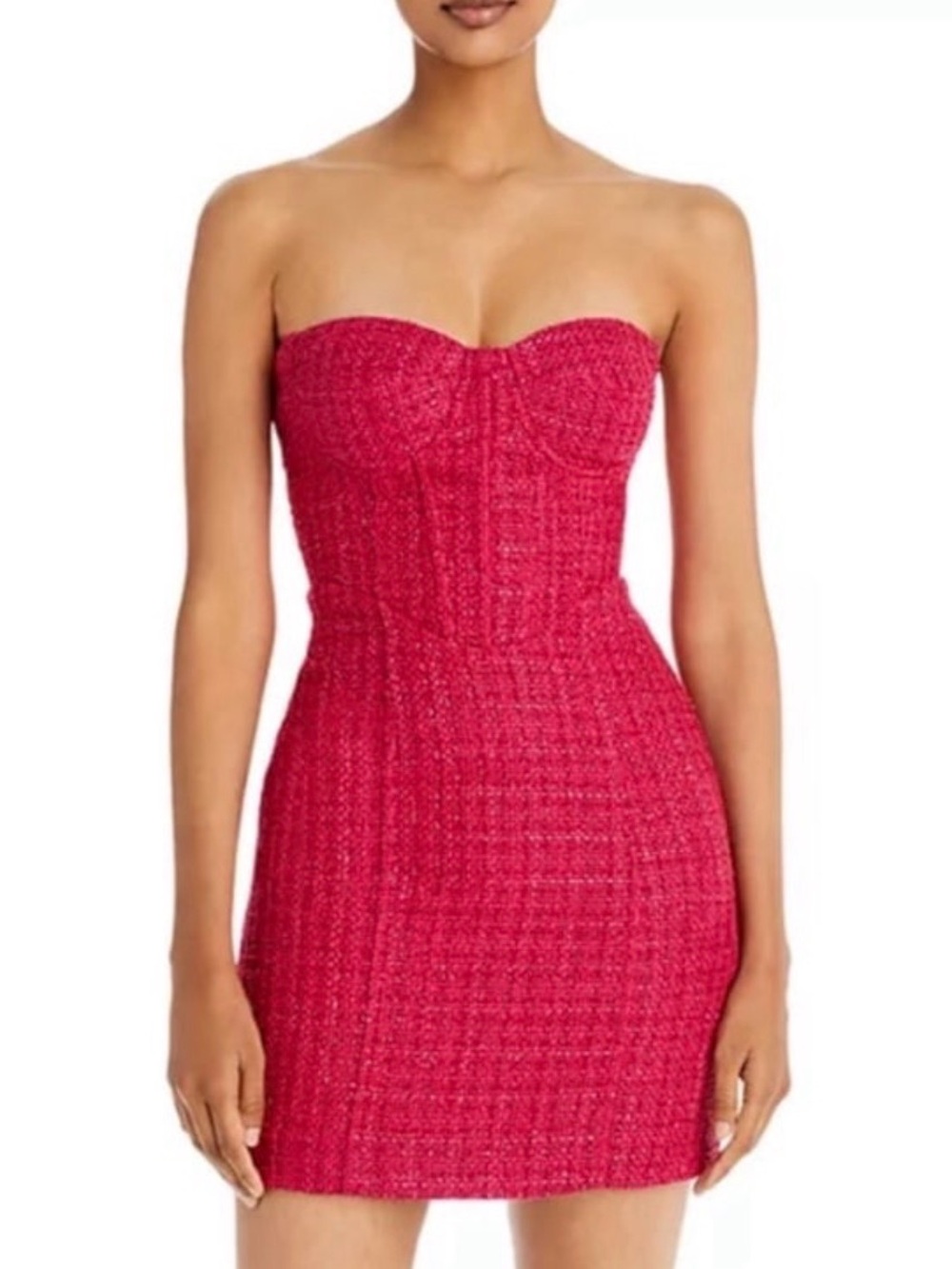 Aqua x Maeve Reilly Tweed Bustier Dress XL
